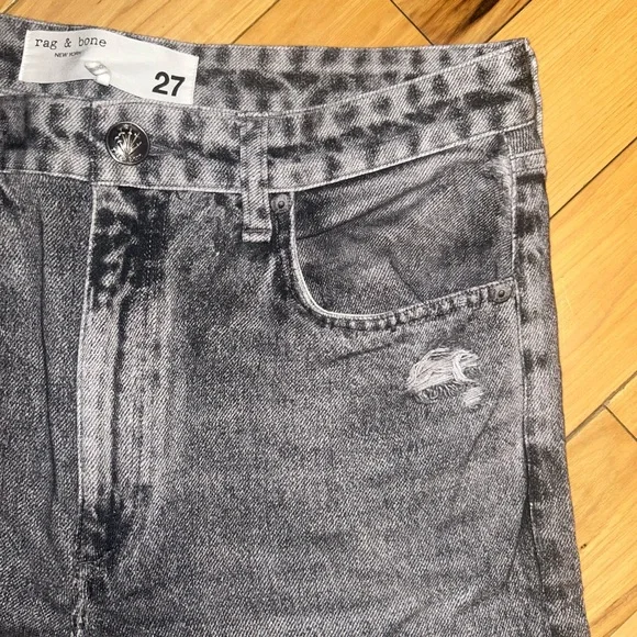 rag & bone Miramar Shea Ankle-Length Pants color Raven - Picture 4 of 11